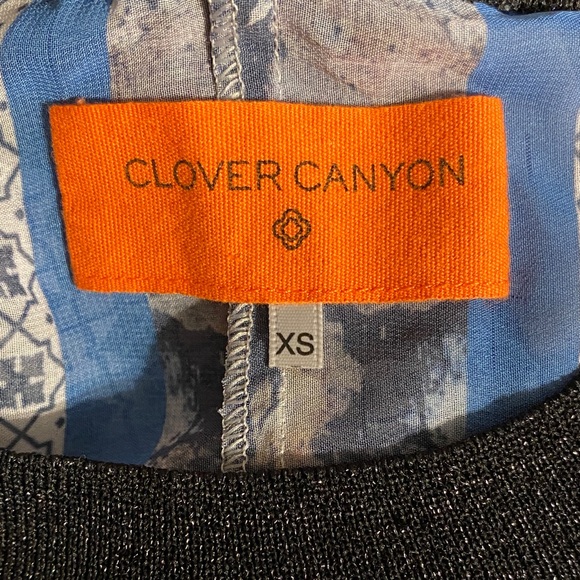 Clover Canyon Multicolor Graphic Long Sleeve Blouse Size XS - Picture 6 of 8